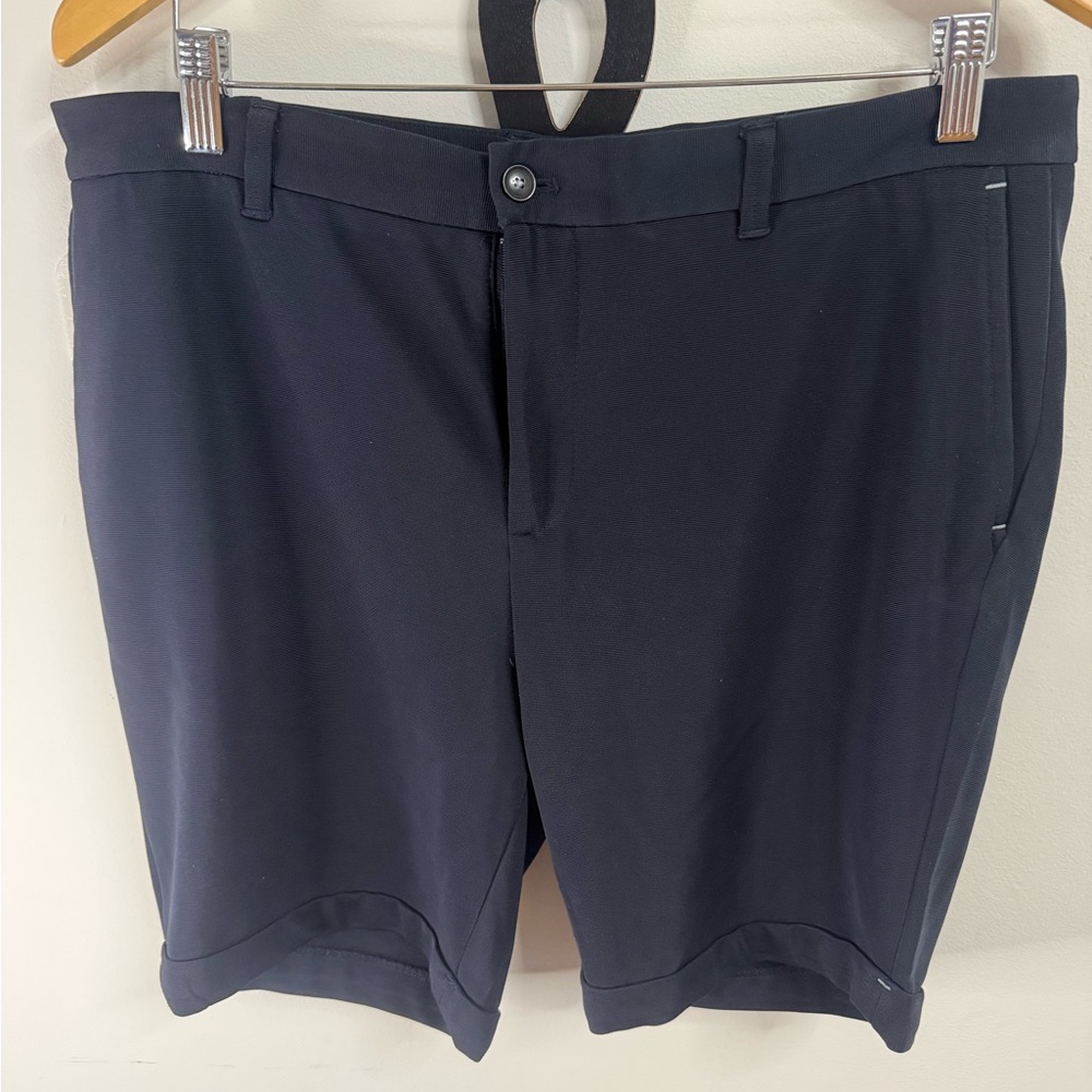 Zara Dark Blue Flat Front Men's Shorts